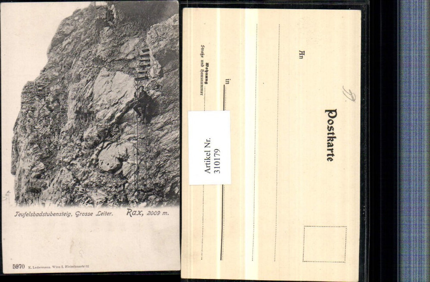 310179,Rax Teufelsbadstubensteig b. Reichenau Große Leiter Bergsteiger