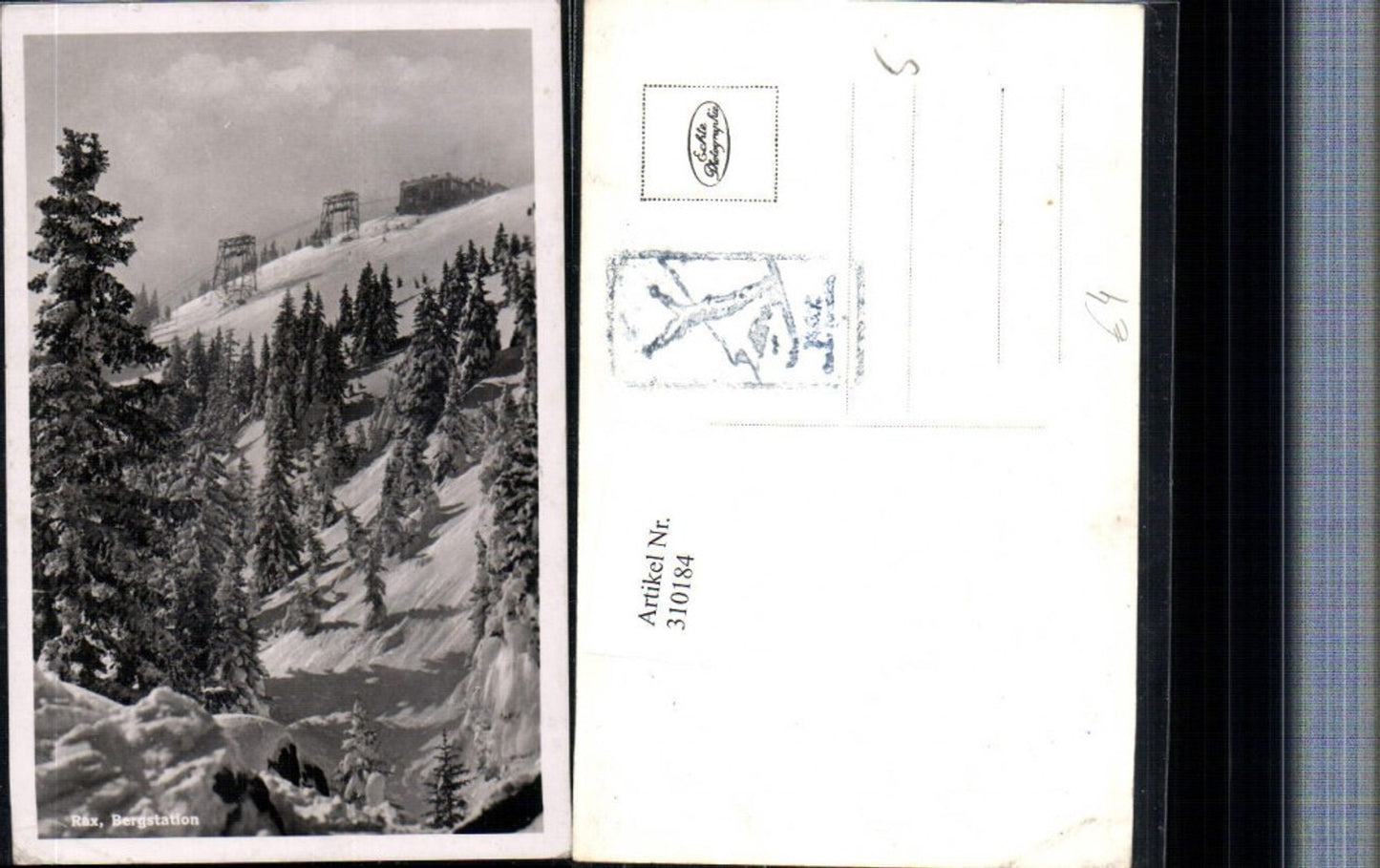 310184,Rax Bergstation Seilbahn b. Reichenau Winterbild