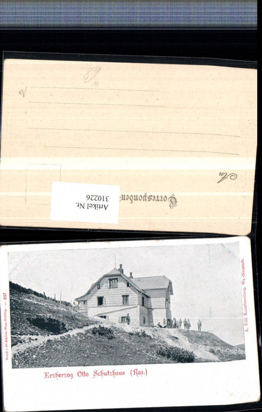 310226,Rax Erzherzog Otto Schutzhaus Berghütte b. Reichenau