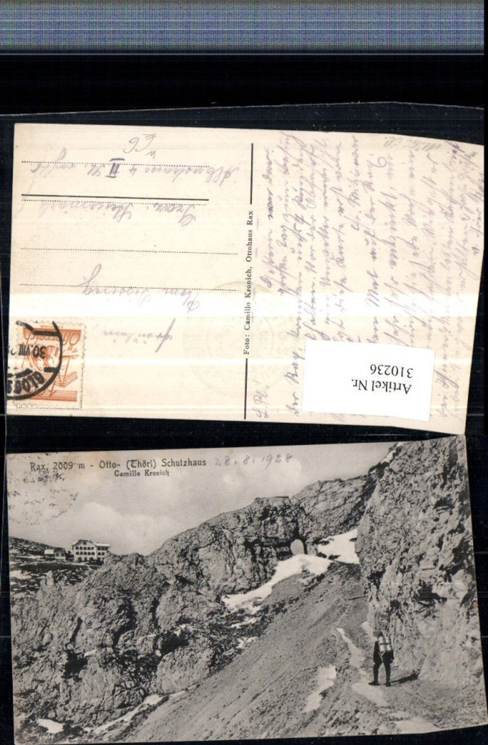 310236,Rax Otto Schutzhaus Berghütte b. Reichenau Wegpartie