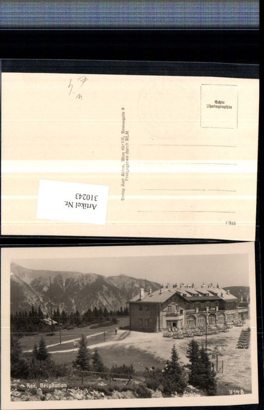 310243,Rax Bergstation b. Reichenau Bergkulisse