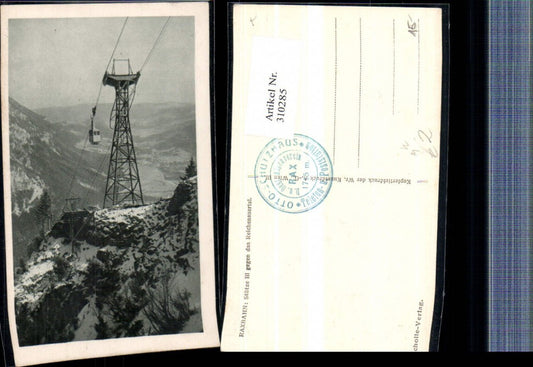 310285,Raxbahn Seilbahn Stütze 3 geg. Reichenau Winterbild