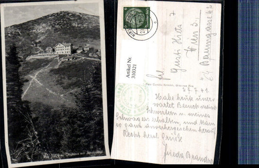 310321,Rax Ottohaus Berghütte m. Jakobskogel b. Reichenau