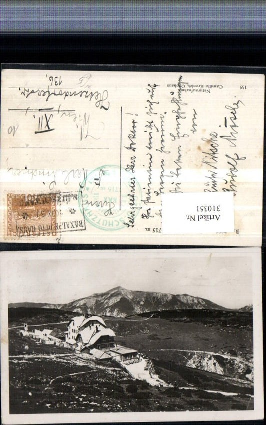 310351,Rax Ottoschutzhaus Berghütte b. Reichenau Bergkulisse