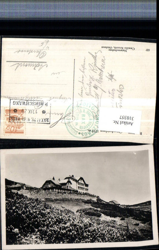 310357,Rax Ottoschutzhaus Berghütte b. Reichenau