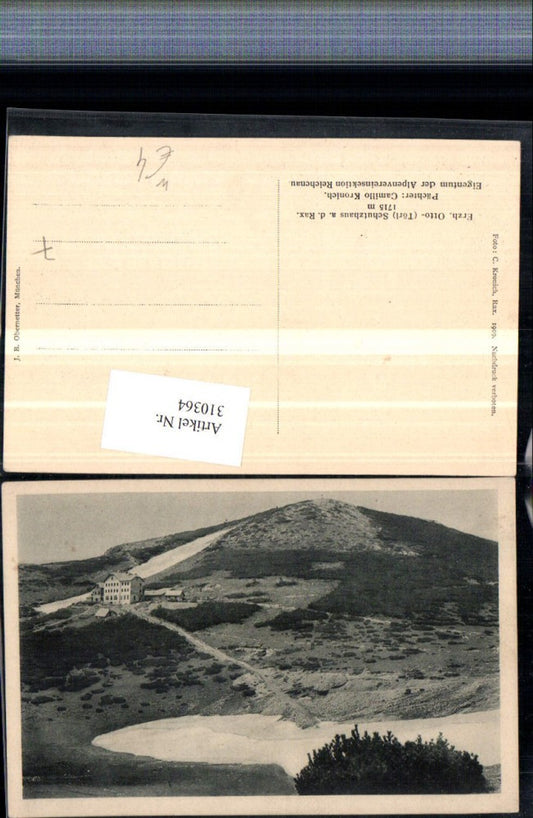 310364,Rax Erzherzog Ottoschutzhaus Berghütte b. Reichenau