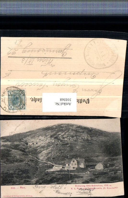 310368,Rax Erzherzog Ottoschutzhaus Berghütte b. Reichenau