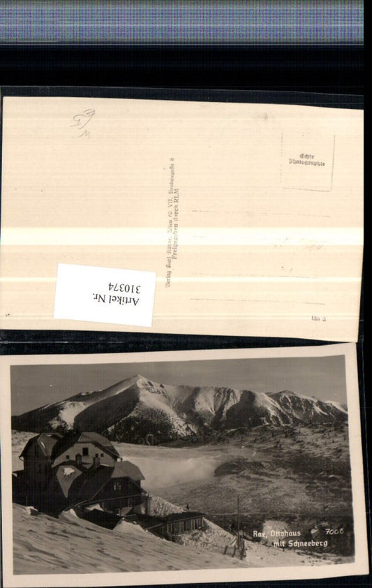 310374,Rax Ottohaus Berghütte b. Reichenau Bergkulisse Winterbild