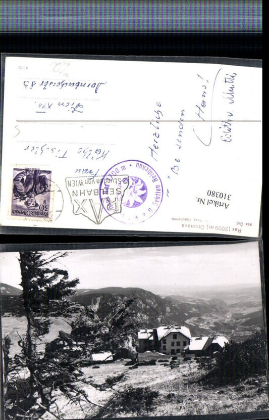 310380,Rax Ottohaus Berghütte b. Reichenau Bergkulisse