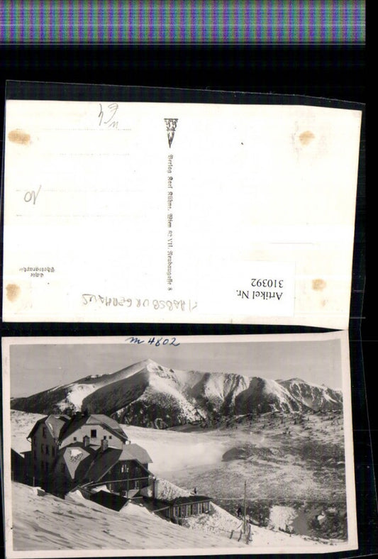 310392,Rax Ottohaus Berghütte b. Reichenau Bergkulisse Winterbild