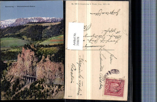 310678,Semmering Weinzettelwand Galerie Viadukt Bergkulisse
