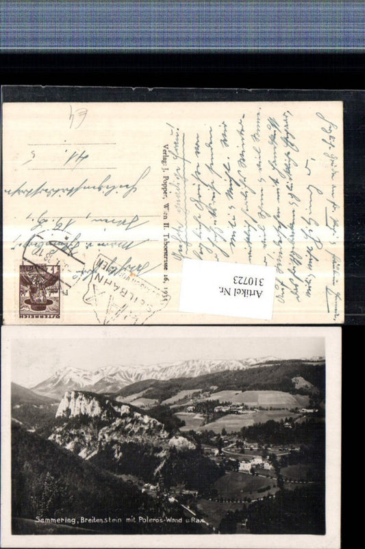 310723,Semmering Breitenstein m. Polleroswand u. Rax Bergkulisse