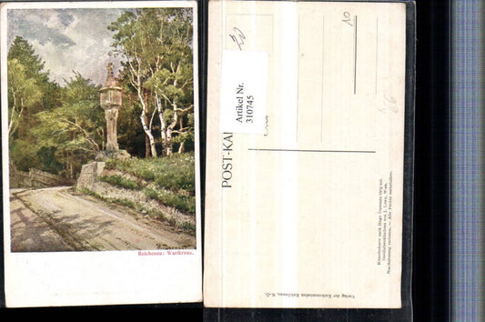 310745,Künstler AK Hugo Darnaut Reichenau an d. Rax Wartkreuz Bildstock