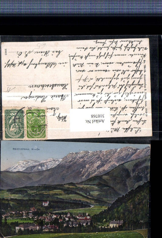 310768,Reichenau an d. Rax Teilansicht Bergkulisse