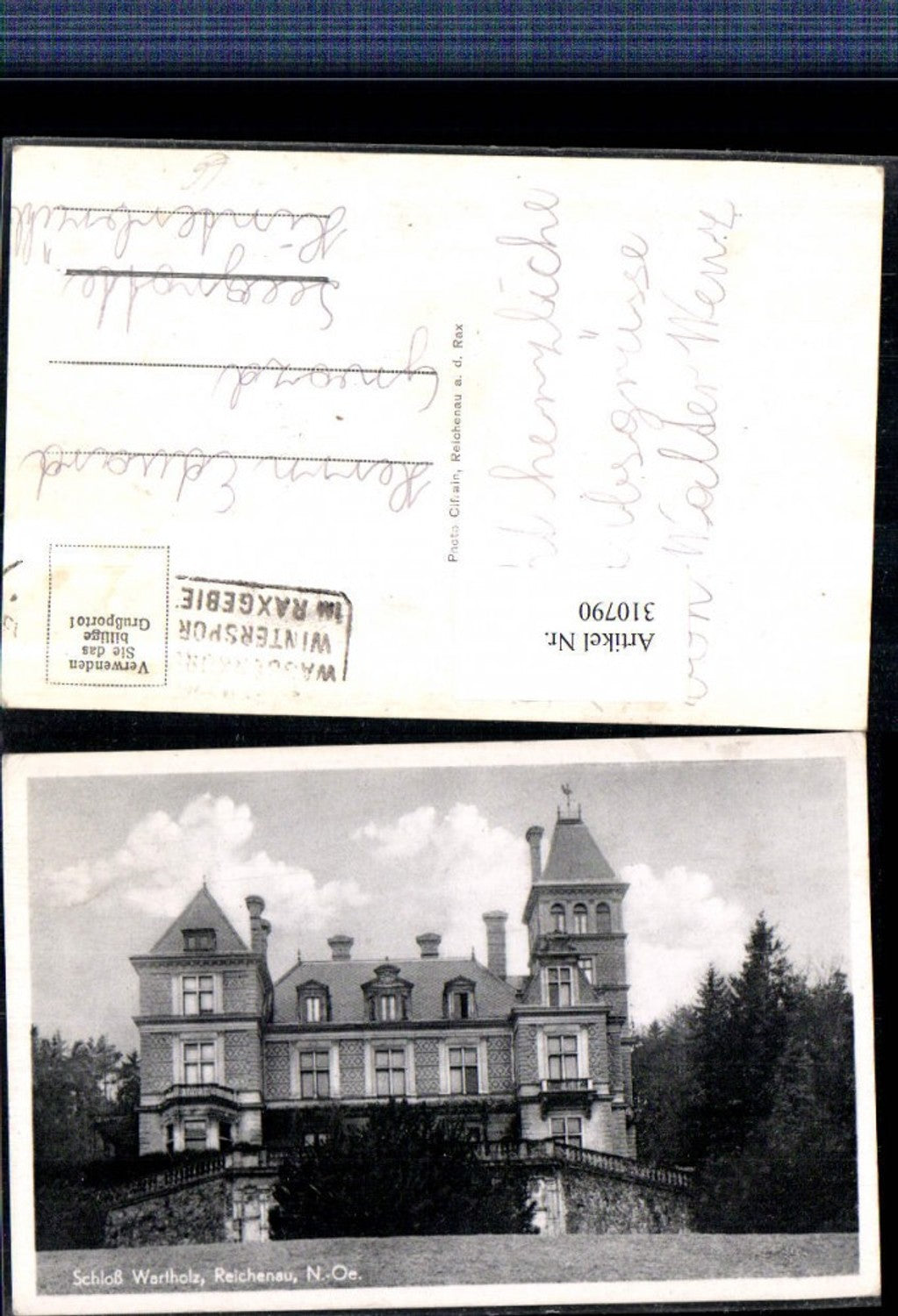 310790,Reichenau an d. Rax Schloss Wartholz
