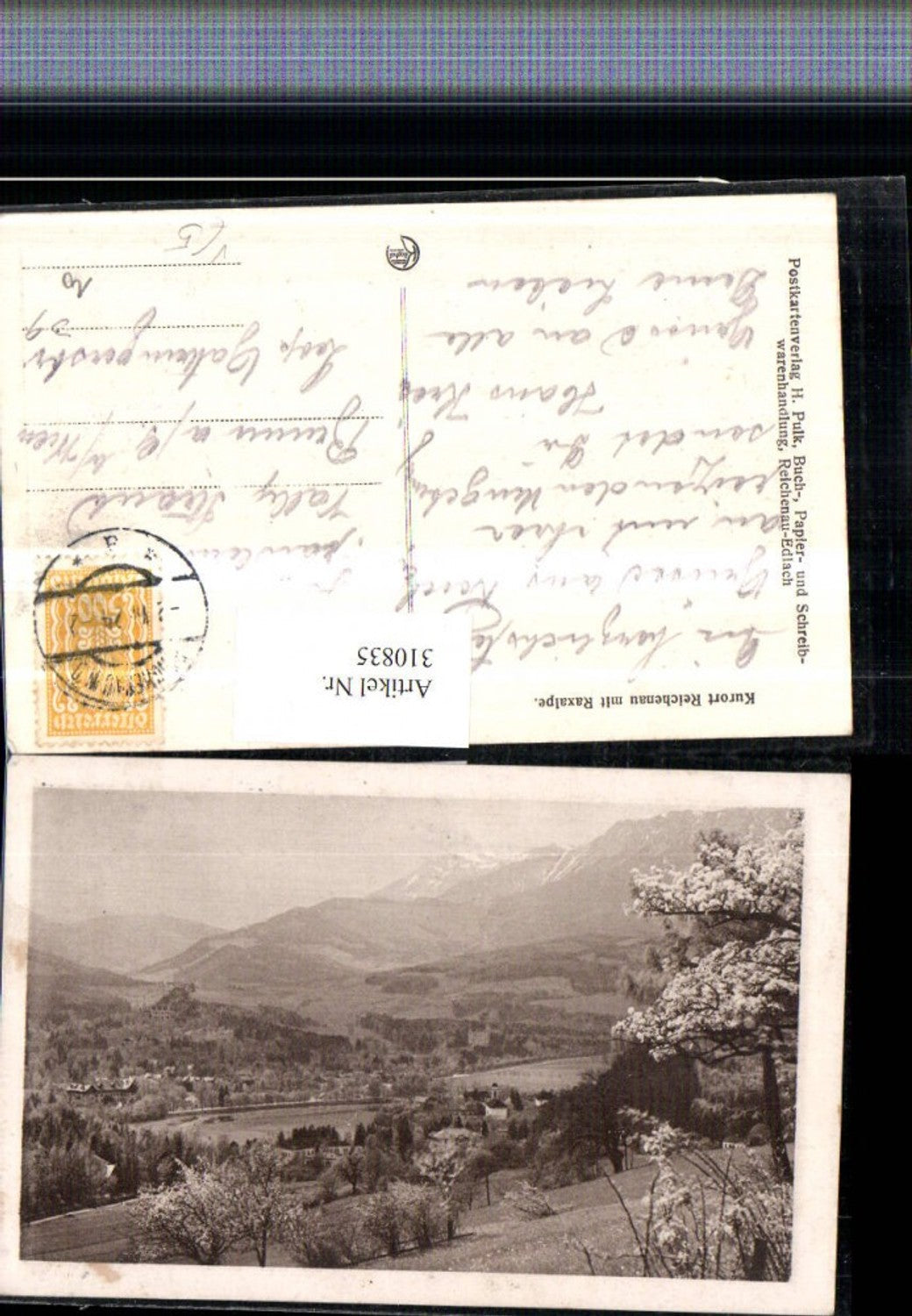 310835,Reichenau an d. Rax Teilansicht m. Raxalpe Bergkulisse pub Kilophot
