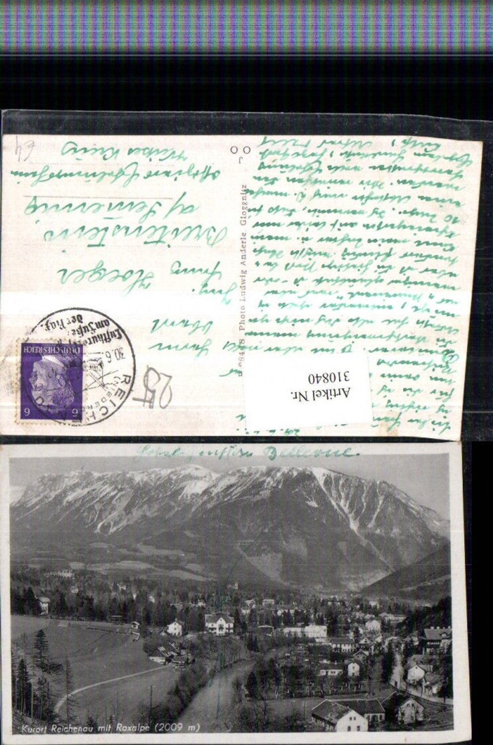 310840,Reichenau an d. Rax Totale m. Raxalpe Bergkulisse