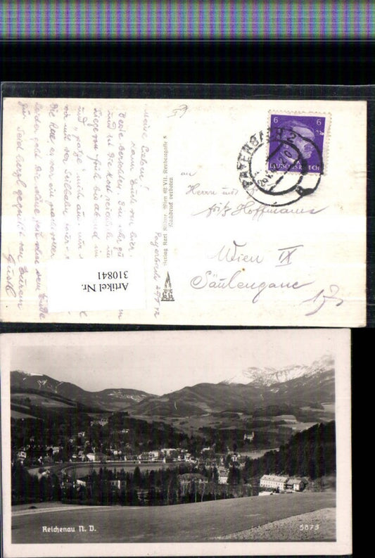 310841,Reichenau an d. Rax Totale Bergkulisse