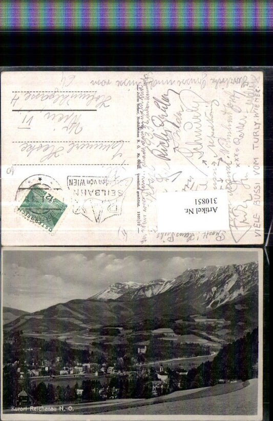 310851,Reichenau an d. Rax Teilansicht Bergkulisse