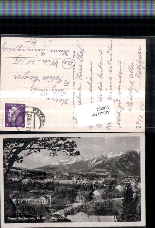 310854,Reichenau an d. Rax Teilansicht m. Rax Bergkulisse