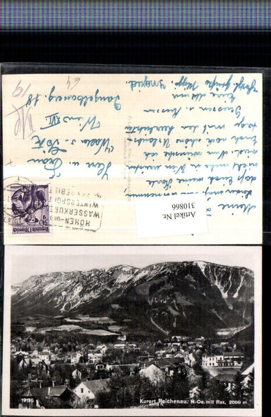 310866,Reichenau an d. Rax Teilansicht m. Rax Bergkulisse