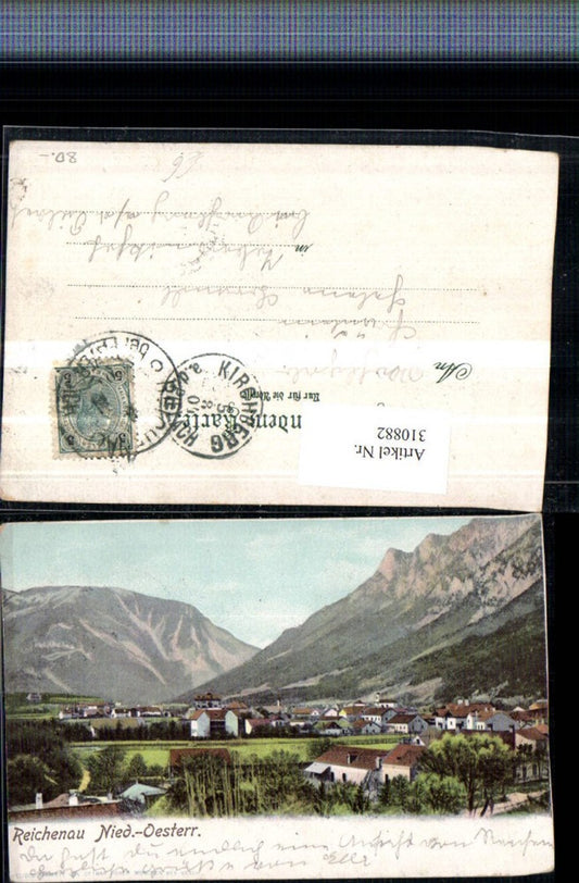 310882,Reichenau an d. Rax Teilansicht Bergkulisse