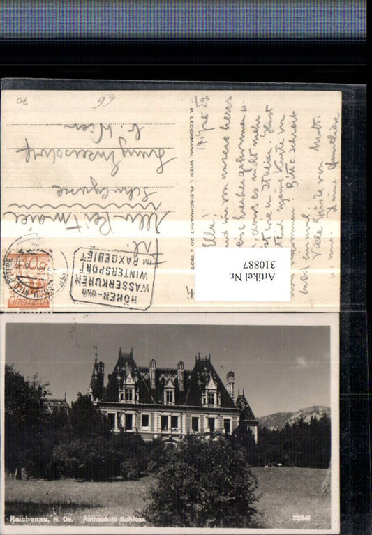 310887,Reichenau an d. Rax Rothschild-Schloss