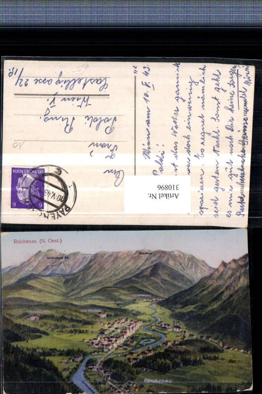 310896,Reichenau an d. Rax Totale Bergkulisse