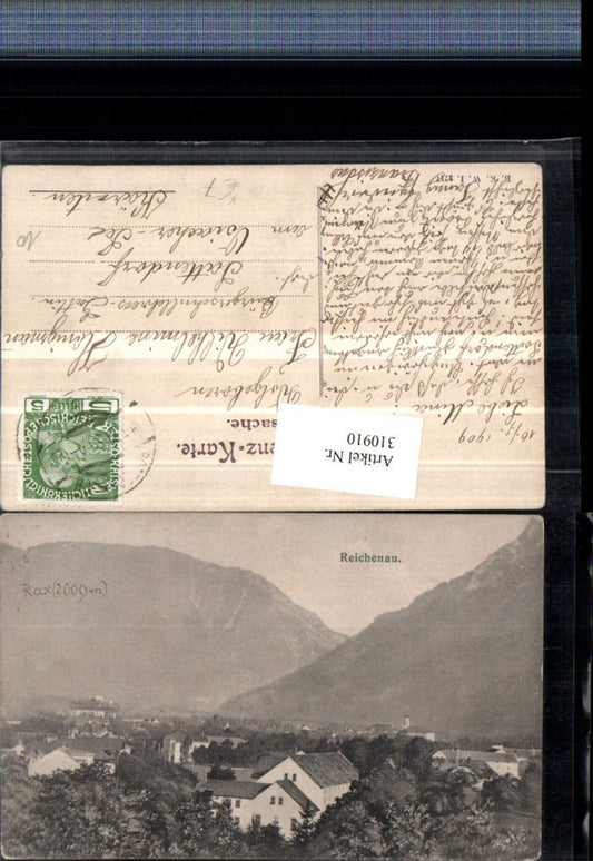 310910,Reichenau an d. Rax Teilansicht Bergkulisse pub B.K.W.I. 2717