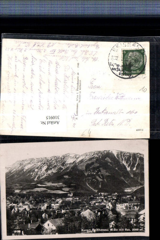 310915,Reichenau an d. Rax Totale m. Rax Bergkulisse