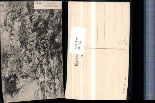 311148,Rax Teufelsbadstube b. Reichenau pub B.K.W.I. 1095