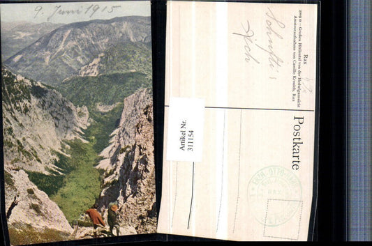 311154,Rax Großes Höllental von d. Hedwigaussicht b. Schwarzau