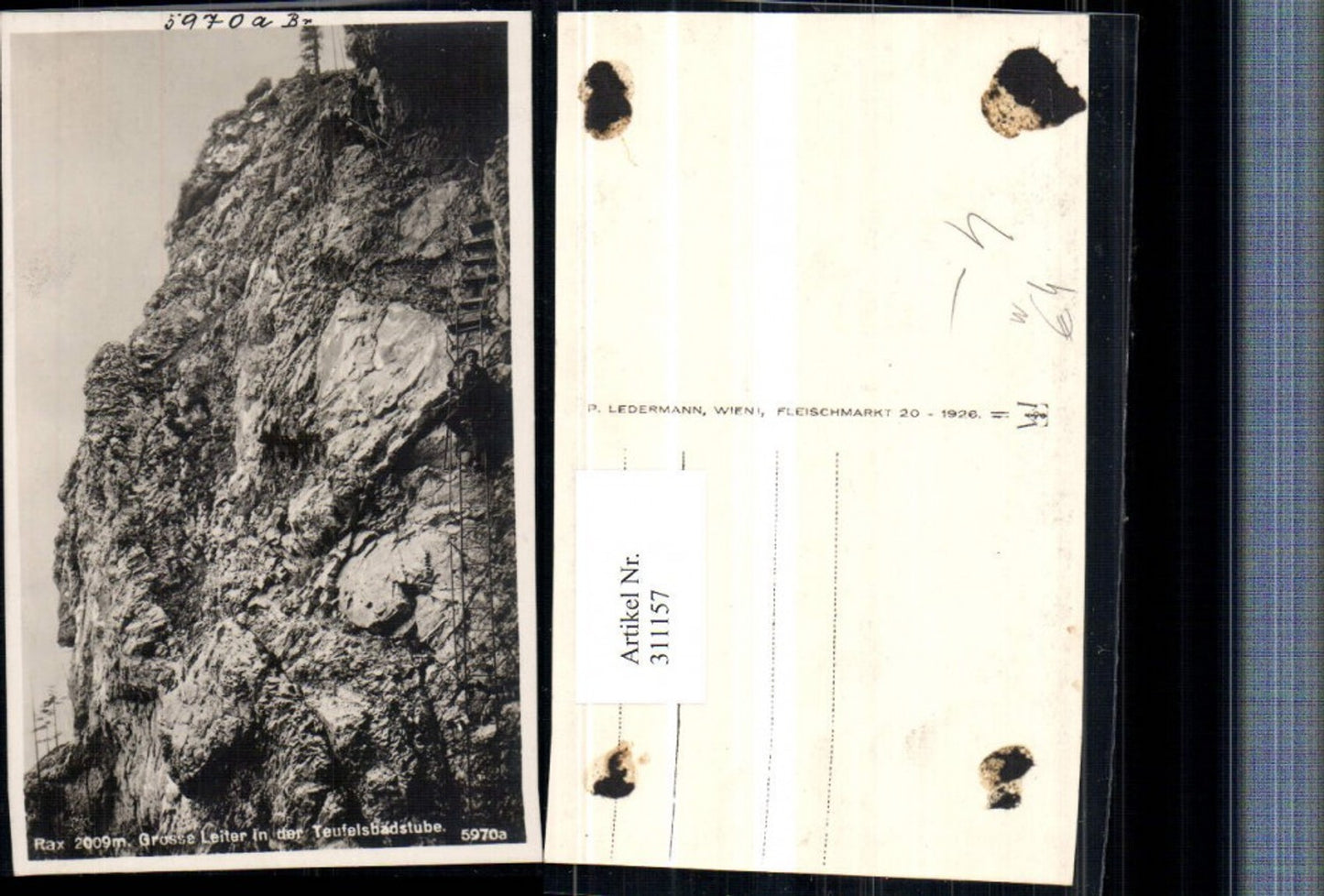 311157,Rax Große Leiter in d. Teufelsbadstube b. Reichenau