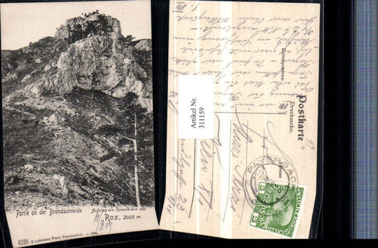 311159,Rax Partie an d. Brandschneide Aufstieg von Kaiserbrunn b. Reichenau