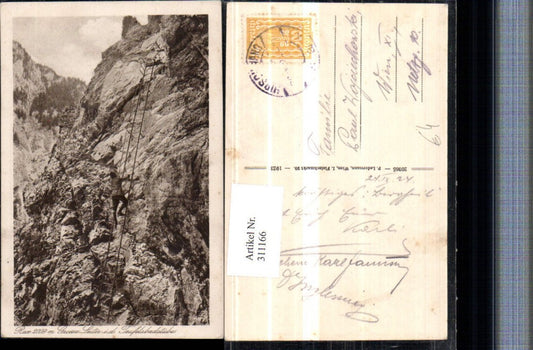 311166,Rax Große Leiter in d. Teufelsbadstube b. Reichenau Bergsteiger