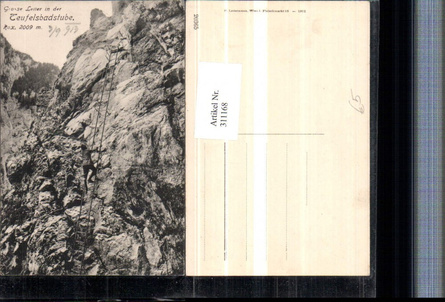 311168,Rax Große Leiter in d. Teufelsbadstube b. Reichenau Bergsteiger