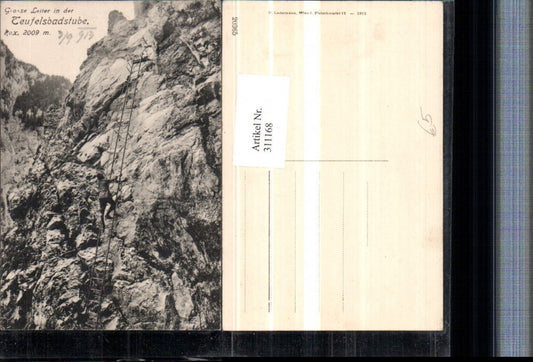 311168,Rax Große Leiter in d. Teufelsbadstube b. Reichenau Bergsteiger