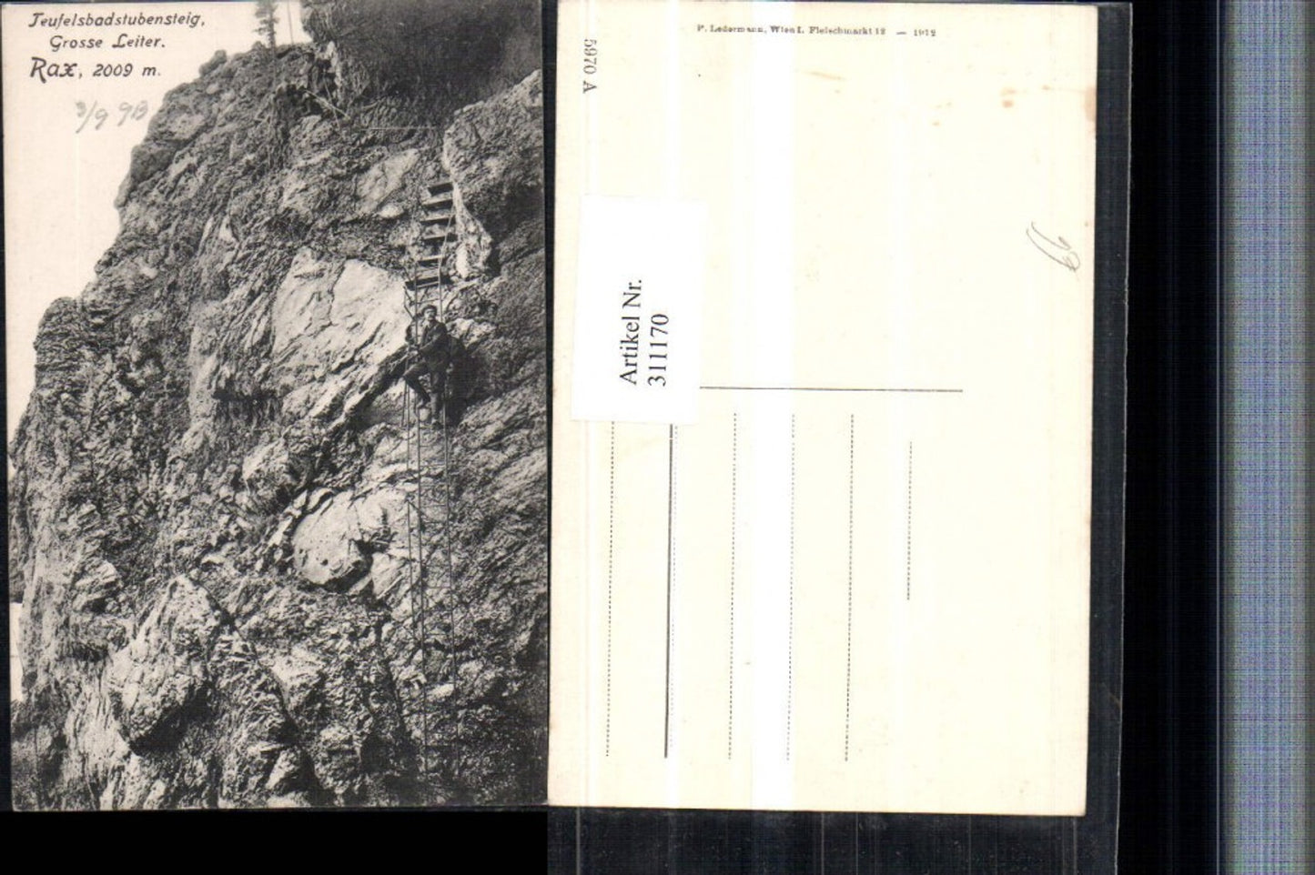 311170,Rax Teufelsbadstubensteig b. Reichenau Große Leiter Bergsteiger