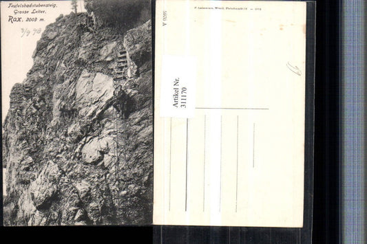 311170,Rax Teufelsbadstubensteig b. Reichenau Große Leiter Bergsteiger