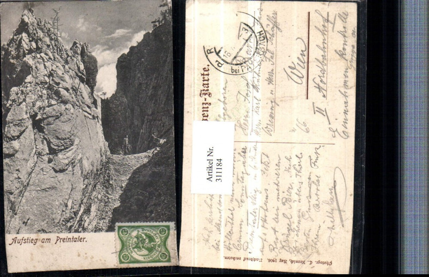 311184,Rax Aufstieg zum am Preintaler b. Prein Felsen