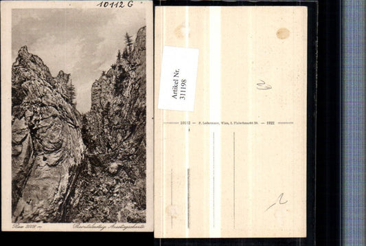 311198,Raxalpe Ausstiegscharte vom Preintalersteig b. Prein