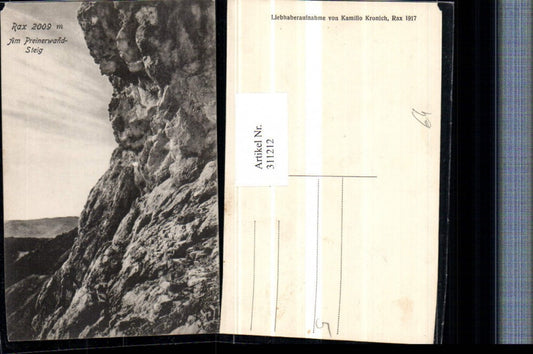 311212,Rax Am Preinerwand-Steig b. Prein Felswand