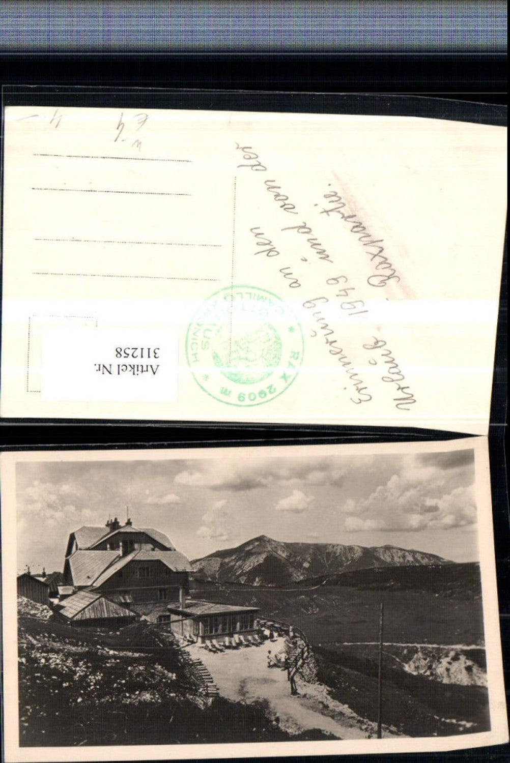 311258,Rax Ottohaus Berghütte b. Reichenau Bergkulisse