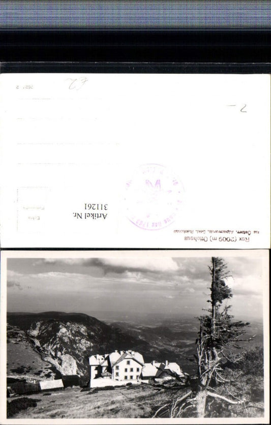 311261,Rax Ottohaus Berghütte b. Reichenau Bergkulisse