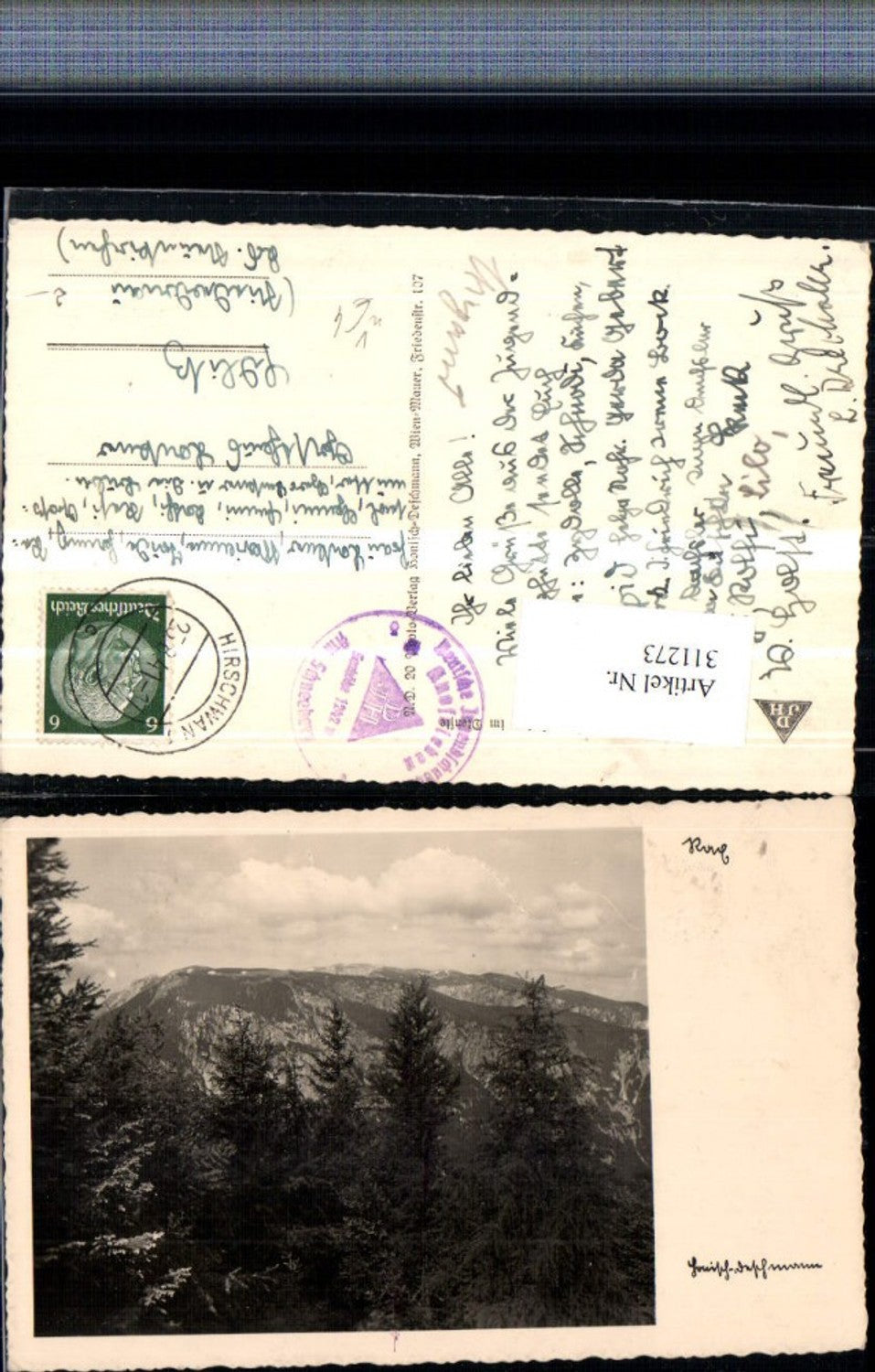 311273,Rax b. Reichenau Bergkulisse Wald pub Honisch-Deschmann