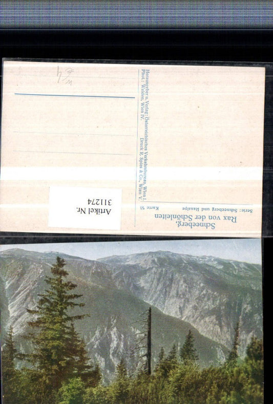 311274,Schneeberg Rax von d. Schönleiten b. Reichenau Bergkulisse