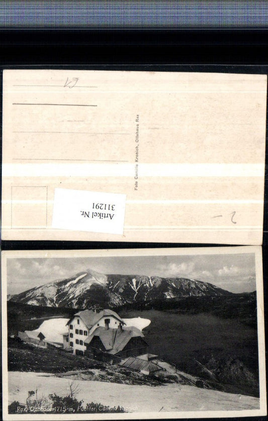 311291,Rax Ottohaus Berghütte b. Reichenau Bergkulisse