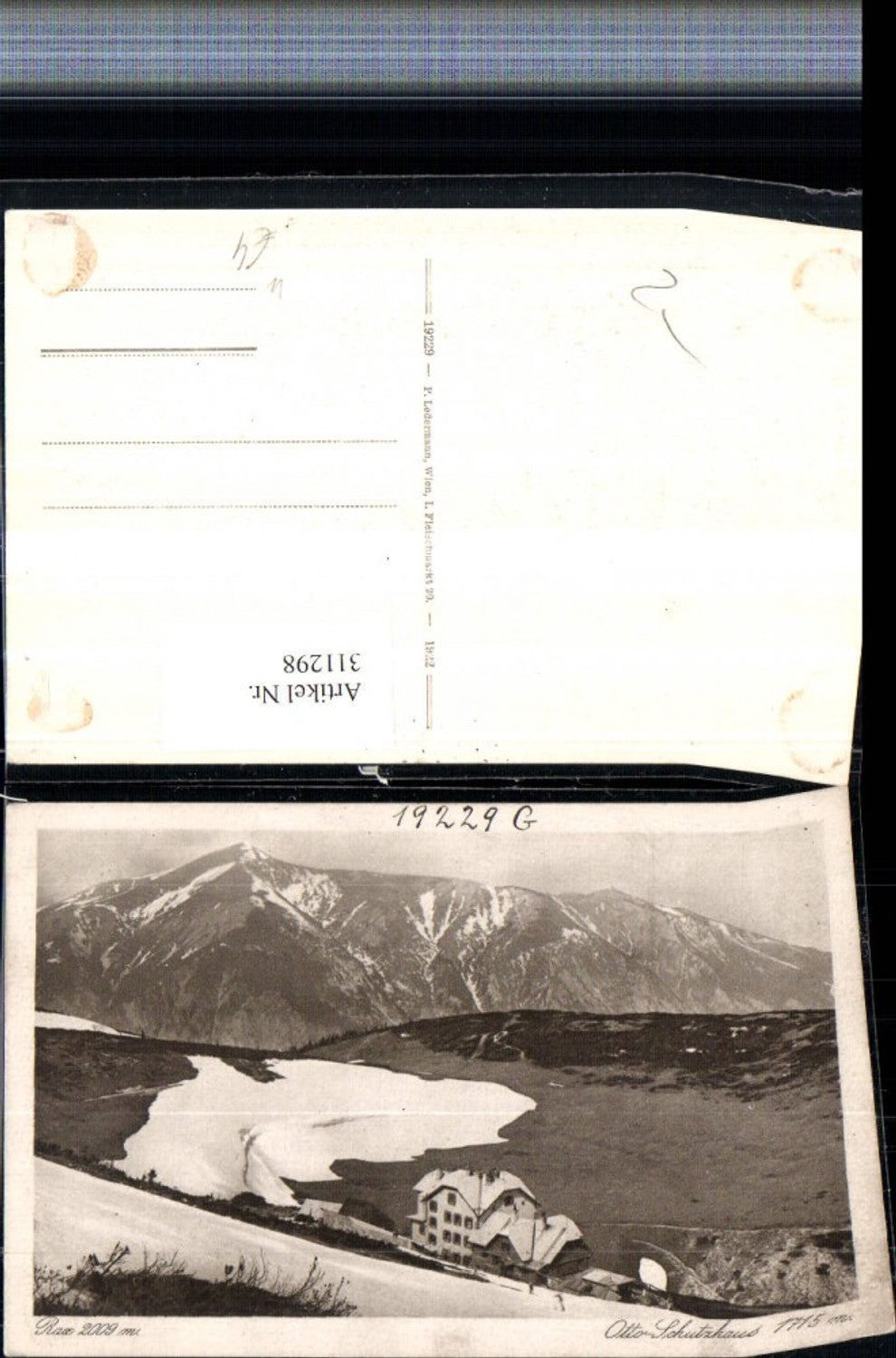 311298,Rax Otto-Schutzhaus Berghütte b. Reichenau Bergkulisse