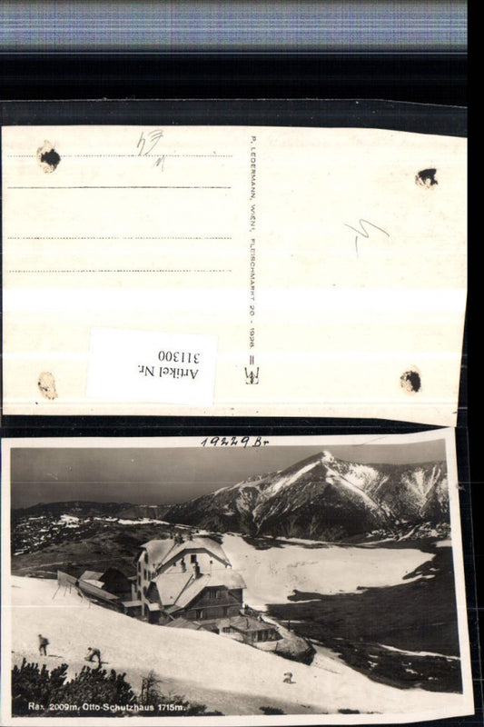 311300,Rax Otto-Schutzhaus Berghütte b. Reichenau Bergkulisse