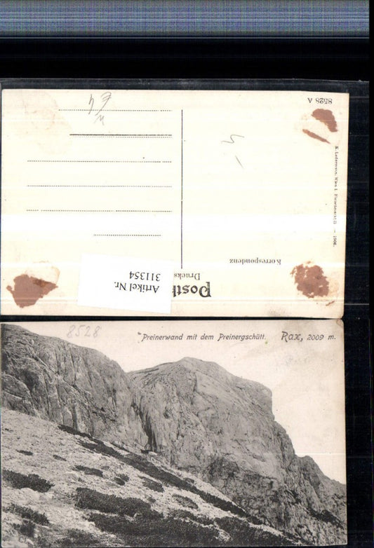 311354,Rax Preinerwand m. d. Preinergschütt b. Prein Bergkulisse